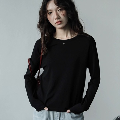 2025新款韩版宽松显瘦百搭圆领针织衫女长袖打底毛衣上衣