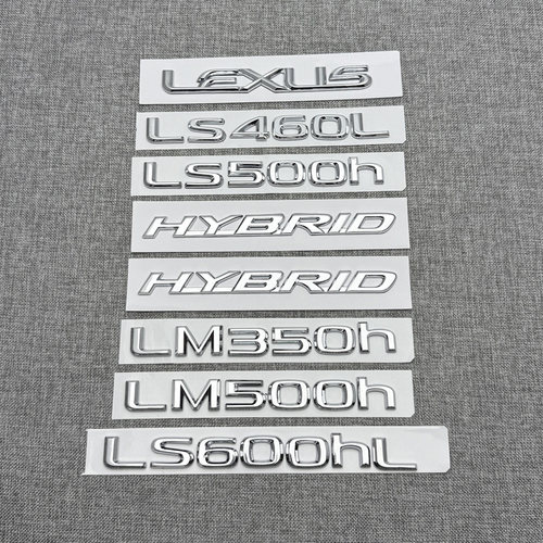 适用雷克萨斯LM500H350H字标凌志HYBRID车标ls460l尾标LS500H改