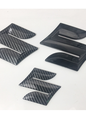 适用于长安铃木吉姆尼天语SX4雨燕浪迪奥拓改装黑色前后S中网车标