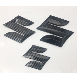 适用于长安铃木吉姆尼天语SX4雨燕浪迪奥拓改装 黑色前后S中网车标