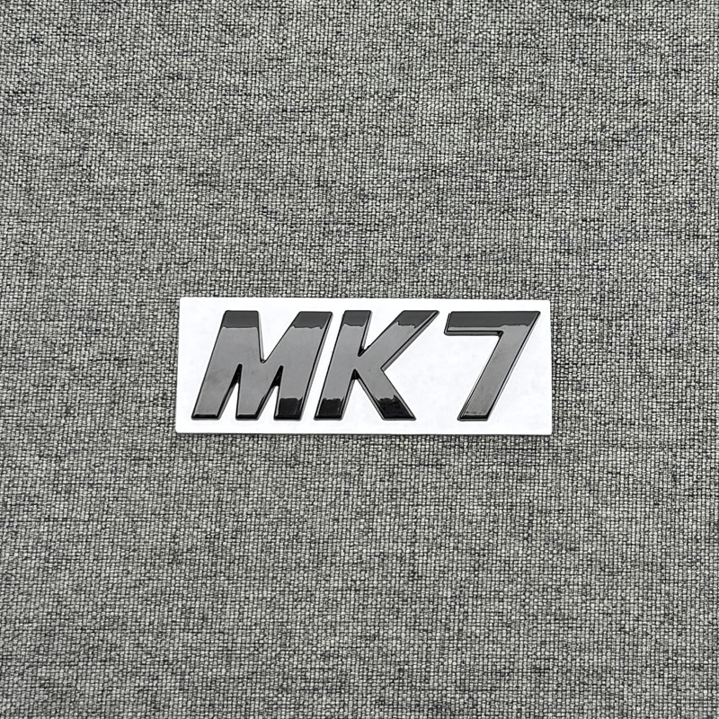 适用于大众改装海外版高尔夫7 7.5代车贴MK7字母标MK7.5黑色标志