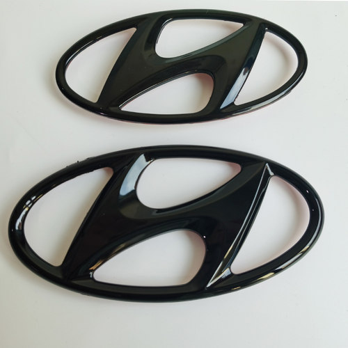 适用于现代朗动 IX35 I30 新途胜改汽车黑色标志前后车标方向标