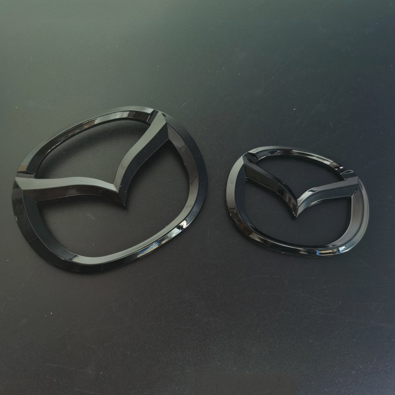 适用于22款马自达mx-5 nd2改装黑色前后车标mx5 nd前脸标尾门标
