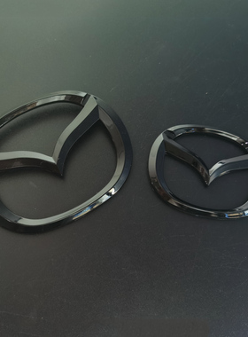 适用于22款马自达MX-5 nd2改装黑色前后车标mx5 ND前脸标尾门标