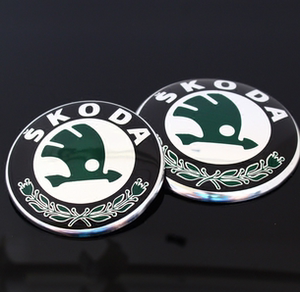 适用于斯柯达老款明锐RS 昊锐 晶锐前车中网标志 机盖标志 后尾标