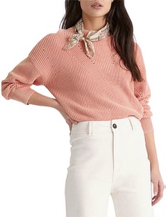 WITCHERY纯棉厚款水洗圆领女款针织毛衣22101306