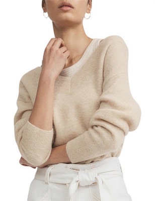 WITCHERYV领羊毛混纺毛衣