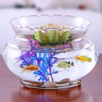 魚缸桌面造景缸碧瀾超白玻璃魚