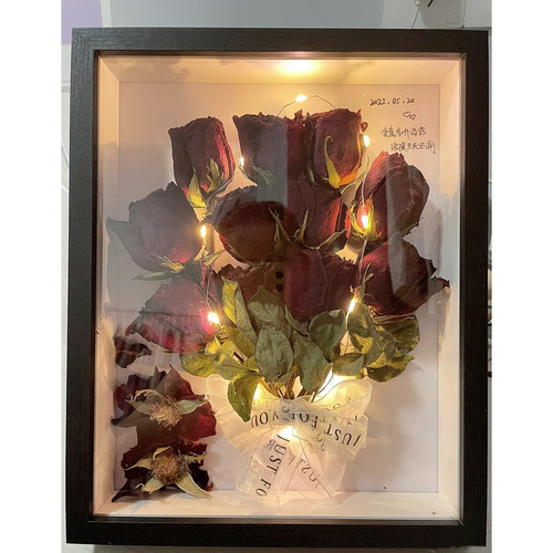 干花相框摆件材料包diy