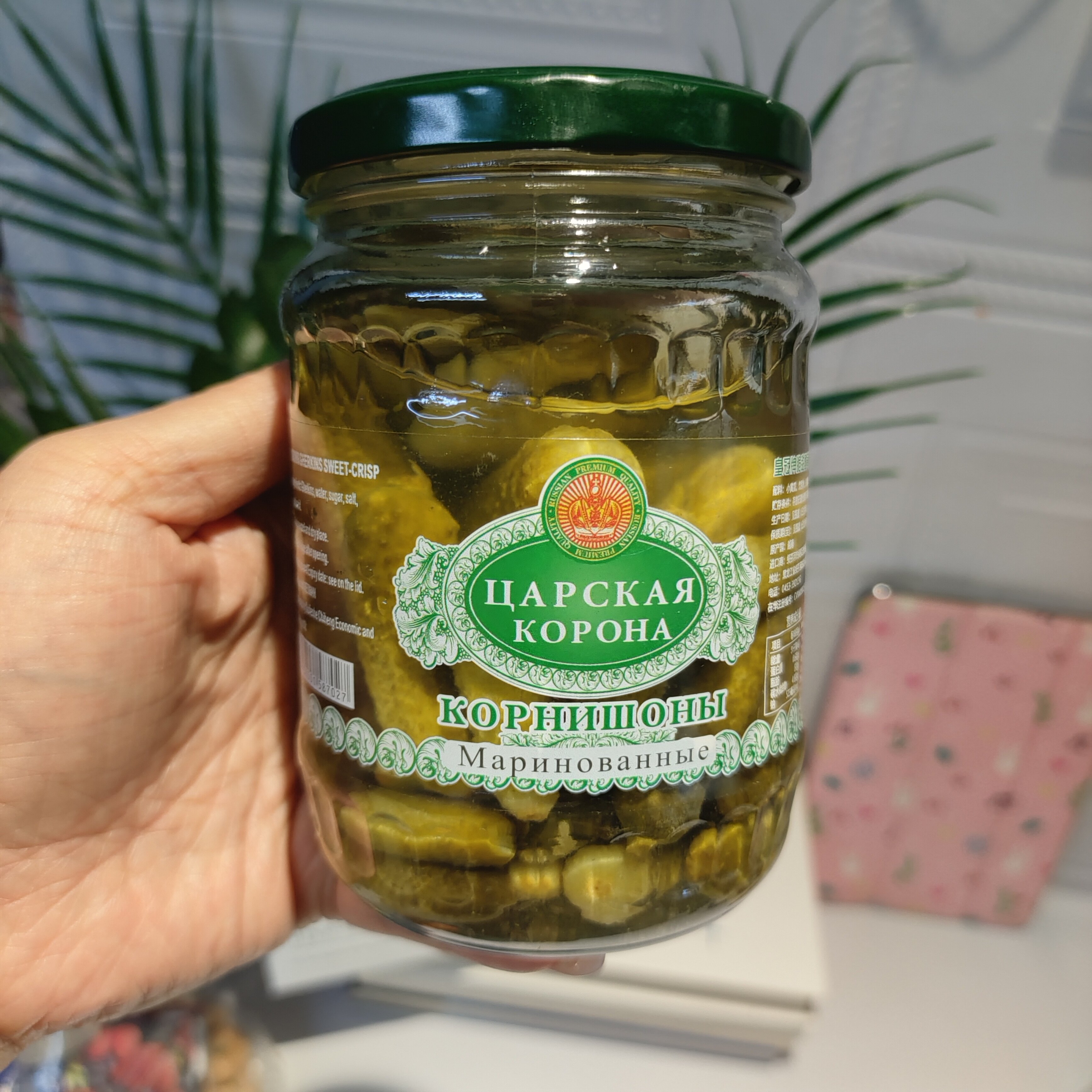 皇冠牌越南进口酸黄瓜腌制小青瓜罐头烤肉西餐配菜解腻爽脆370克