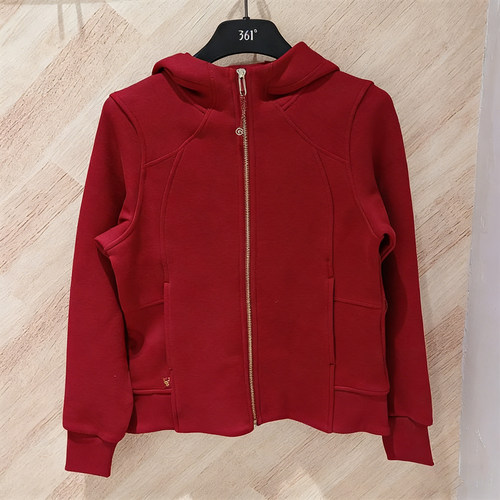 361度女式运动卫衣连帽衫