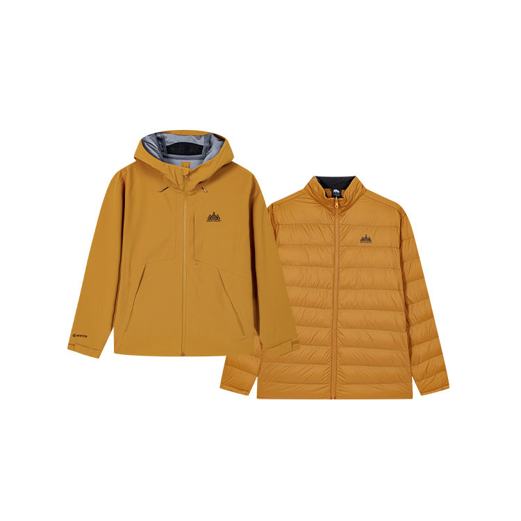 361度男三合一冲锋外套防风保暖硬壳衣可拆卸内胆两件套552543601