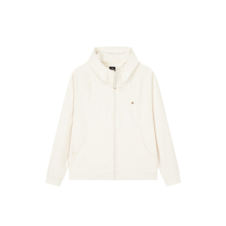 361度运动外套女式连帽加厚开襟卫衣长袖上衣冬季新品562544004A