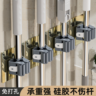 垃圾铲卡扣拖把扫把簸箕固定器刮水器笤帚墙面收纳夹子壁挂式支架