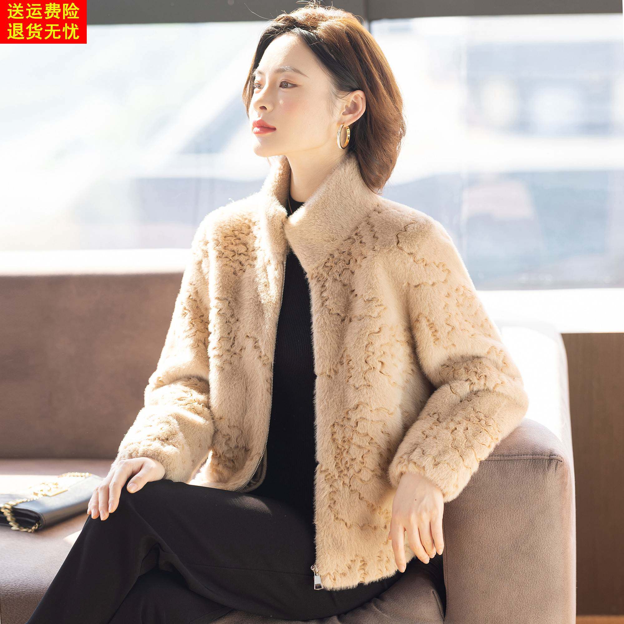 妈妈冬装外套2025新款洋气时尚加厚冬季休闲上衣服中老年女士夹克