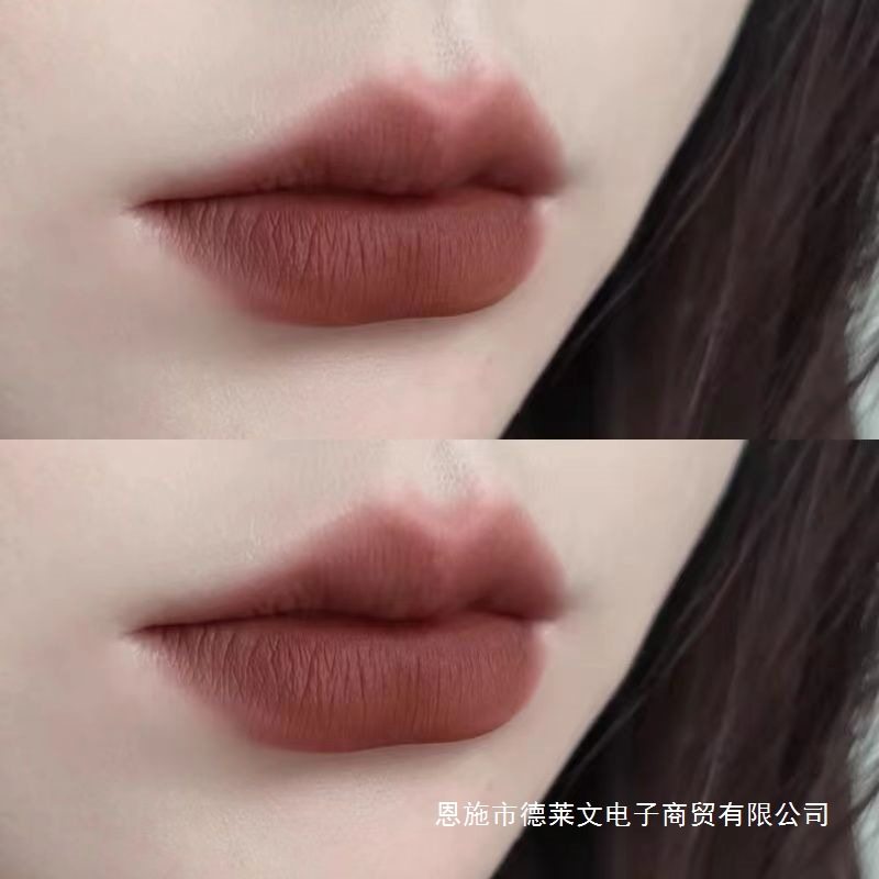 又一支美拉德口棕 棕调红棕色奶咖色浓郁巧克力唇釉口红小众显白.