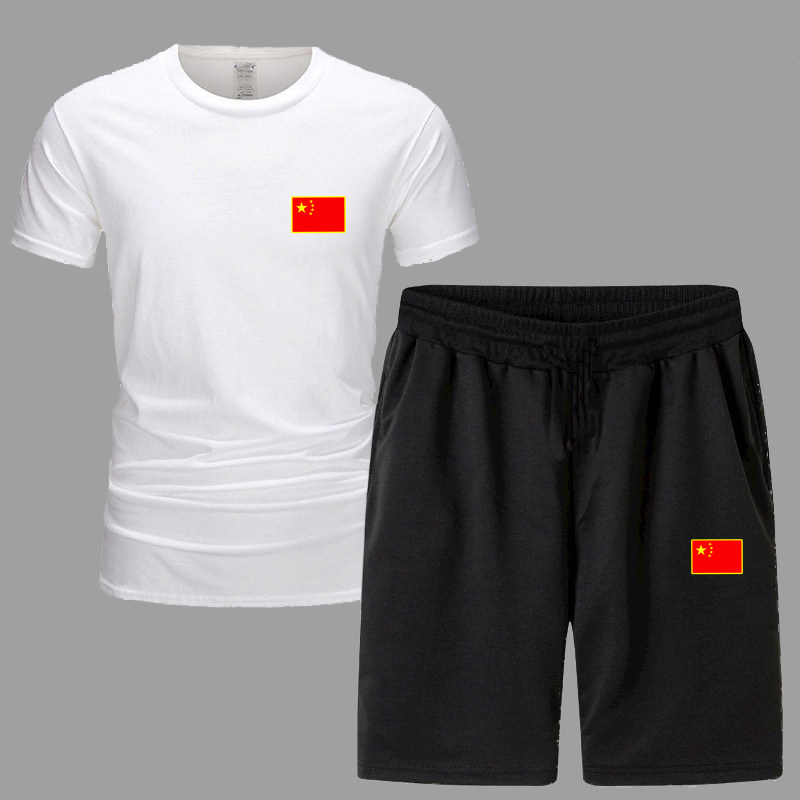 夏季2026中国国家队服短袖套装男武术教练团体服体育生T恤训练服
