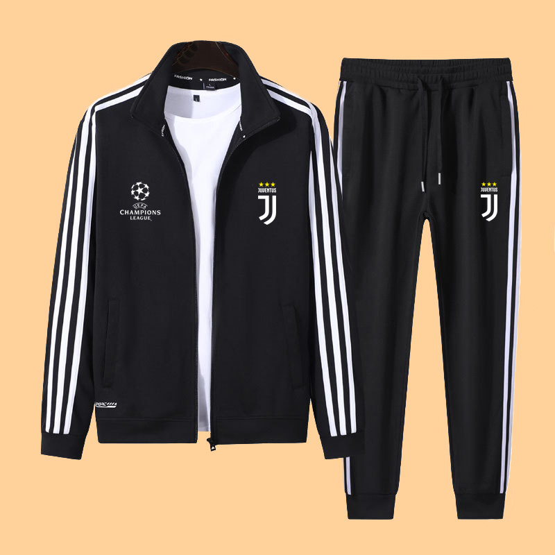 秋冬季欧冠尤文图斯足球运动训练服2026新款夹克卫衣休闲服套装