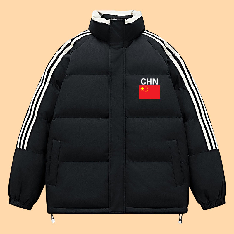 中国国家队运动队服体育生加厚保暖外套男士冬季羽绒棉服训练棉袄