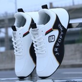 皮面防水防滑秋冬款 跑步鞋 潮流百搭男士 内增高男鞋 运动休闲鞋 子男