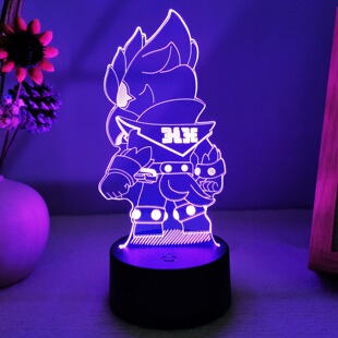 荒野乱斗周边手办里昂范斯派克创意生日礼物桌面摆件游戏氛围夜灯