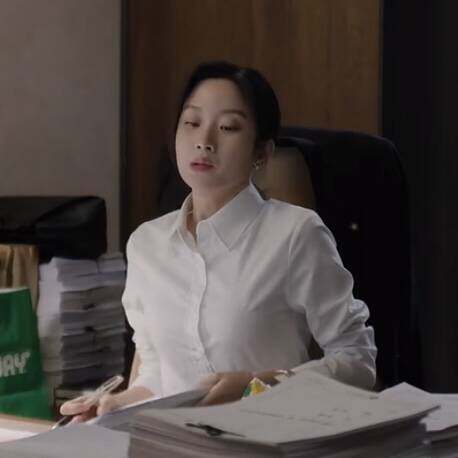 原版韩剧瑞草洞文佳煐康喜智同款衬衫上衣翻领白色衬衣女衣服潮