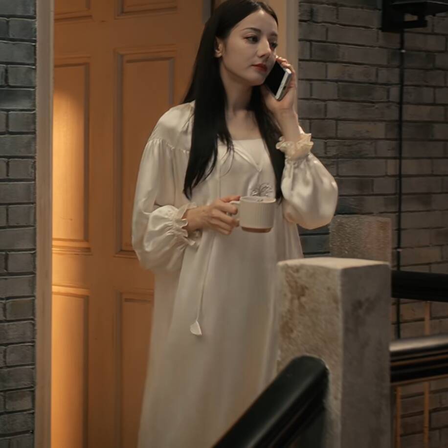 枭起青壤迪丽热巴聂九罗同款睡裙