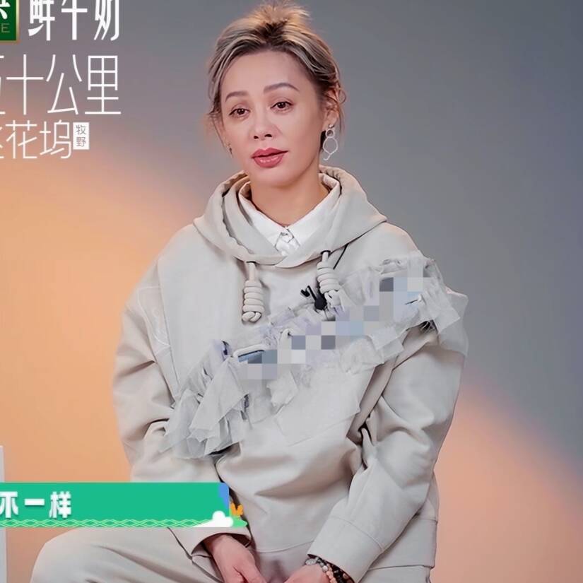 原版五十公里桃花坞5宁静同款卫衣春秋连帽拼接百搭上衣女衣服潮