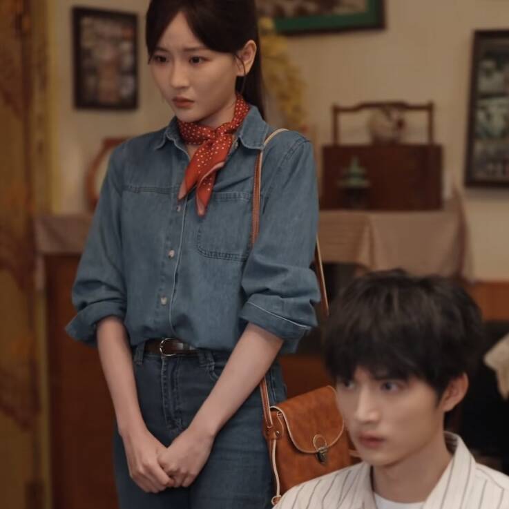 家里家外2邓灵枢陈爽同款衬衫