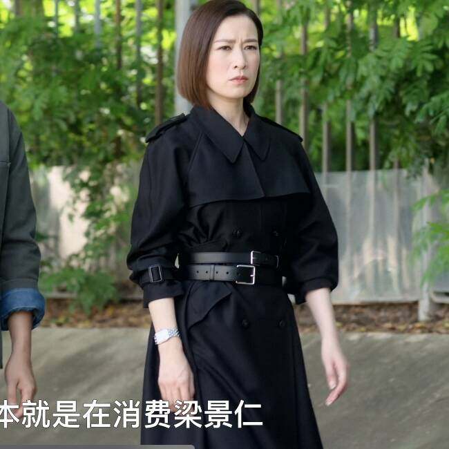 原版新闻女王2余诗曼文慧心同款风衣外套翻领中长款大衣女衣服潮