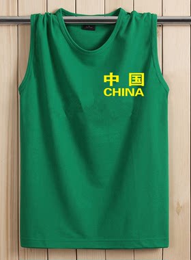 无袖t恤加肥加大码健身宽肩背心