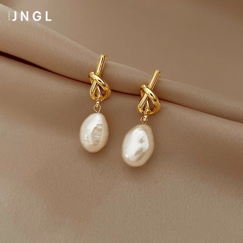 高级巴洛克耳钉法式复古独特设计