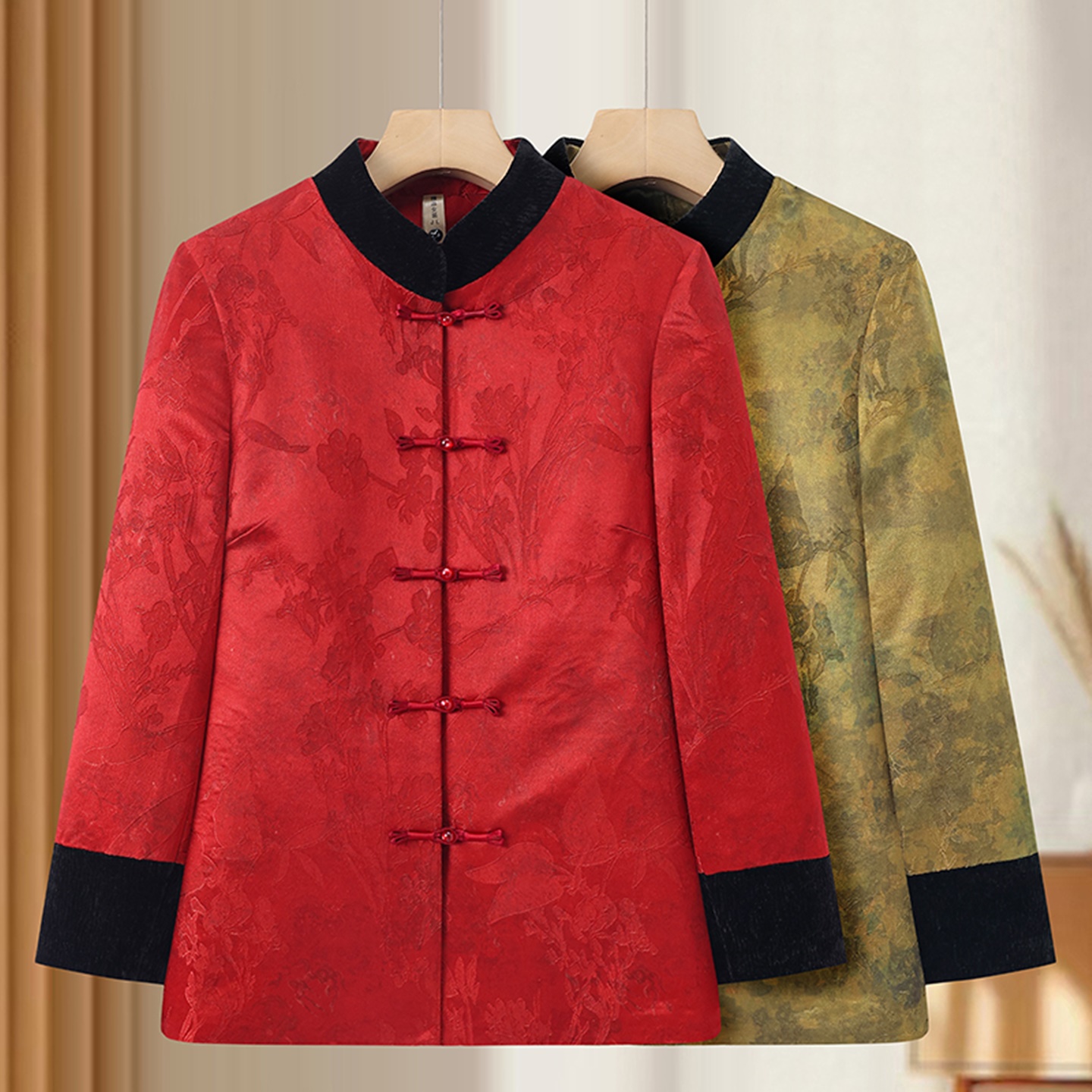 新中式国风复古刺绣花色外套唐装