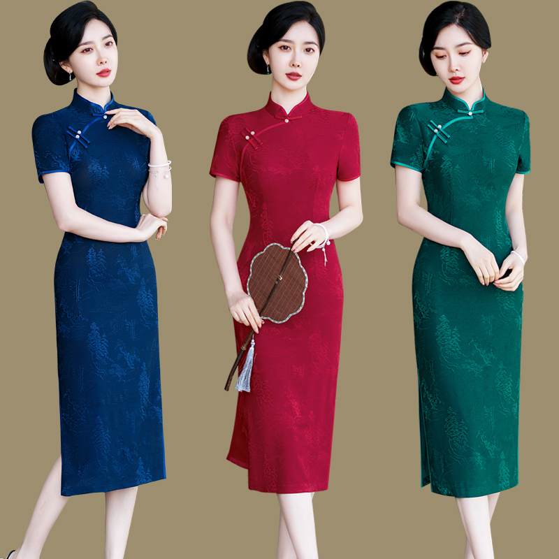 中国风日常旗袍改良版连衣裙气质