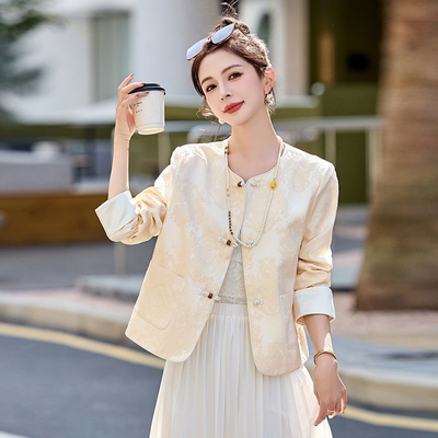 中老年女装时尚减龄新中式外套女