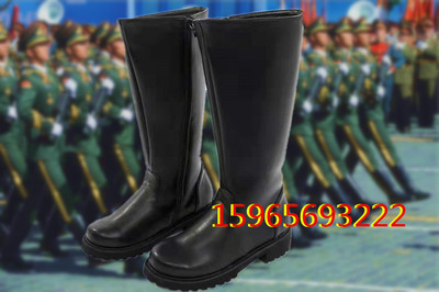 新品鼓号队升旗手国旗班军乐队配穿纯黑色长筒靴骑士马靴摄影靴子