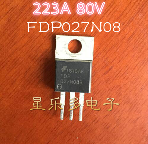 原装进口拆机场效应管三极管FDP027N08B 223A 80V质量保证 027n08-封面