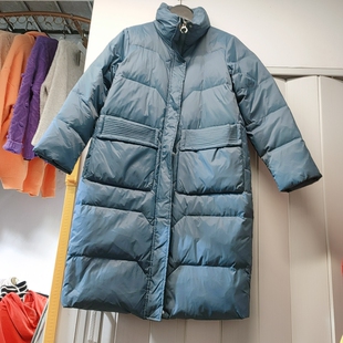 M码雾霾蓝简约羽绒服399