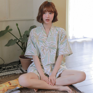 汗蒸服男女款高档纯棉情侣短袖短裤家居睡衣洗浴足浴服按摩理疗服