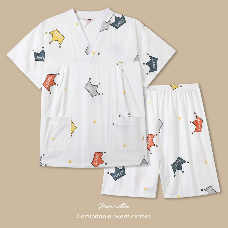 汗蒸服女款纯棉大码韩版情侣款