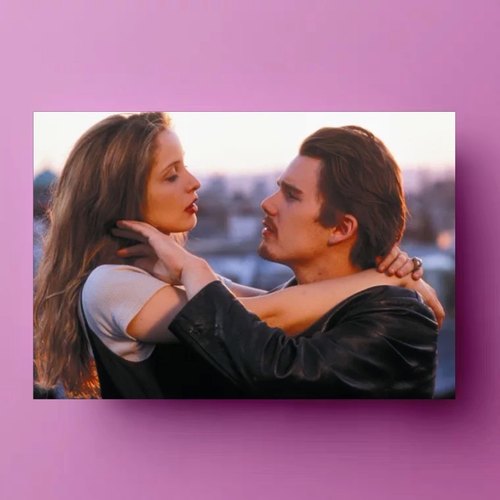 黎明破晓自制文艺风爱情电影海报