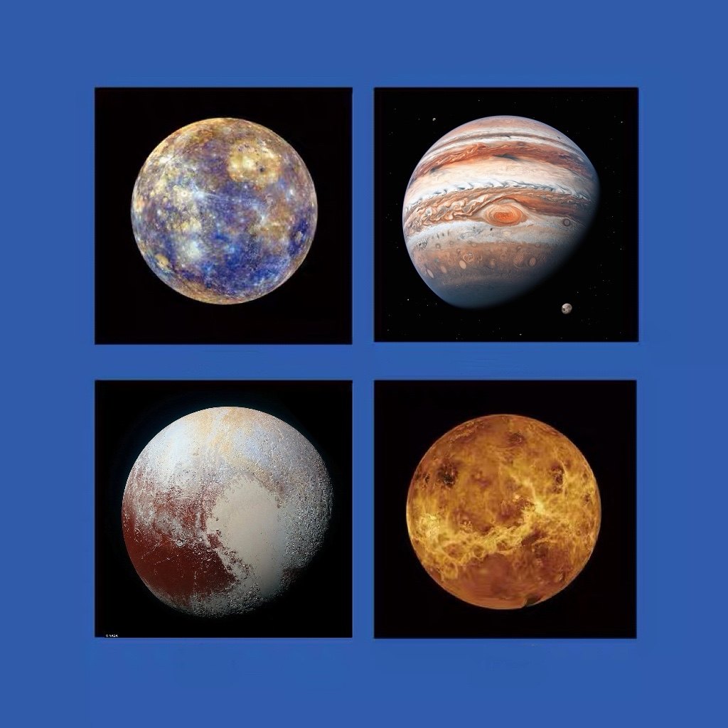 【八大行星】实拍冥王星水星宿舍小众桌面墙贴卧室装饰画恋爱礼物