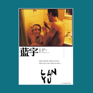 饰品 饰画ins房间装 蓝宇海报 胡军刘烨小众艺术电影卧室墙贴自制装