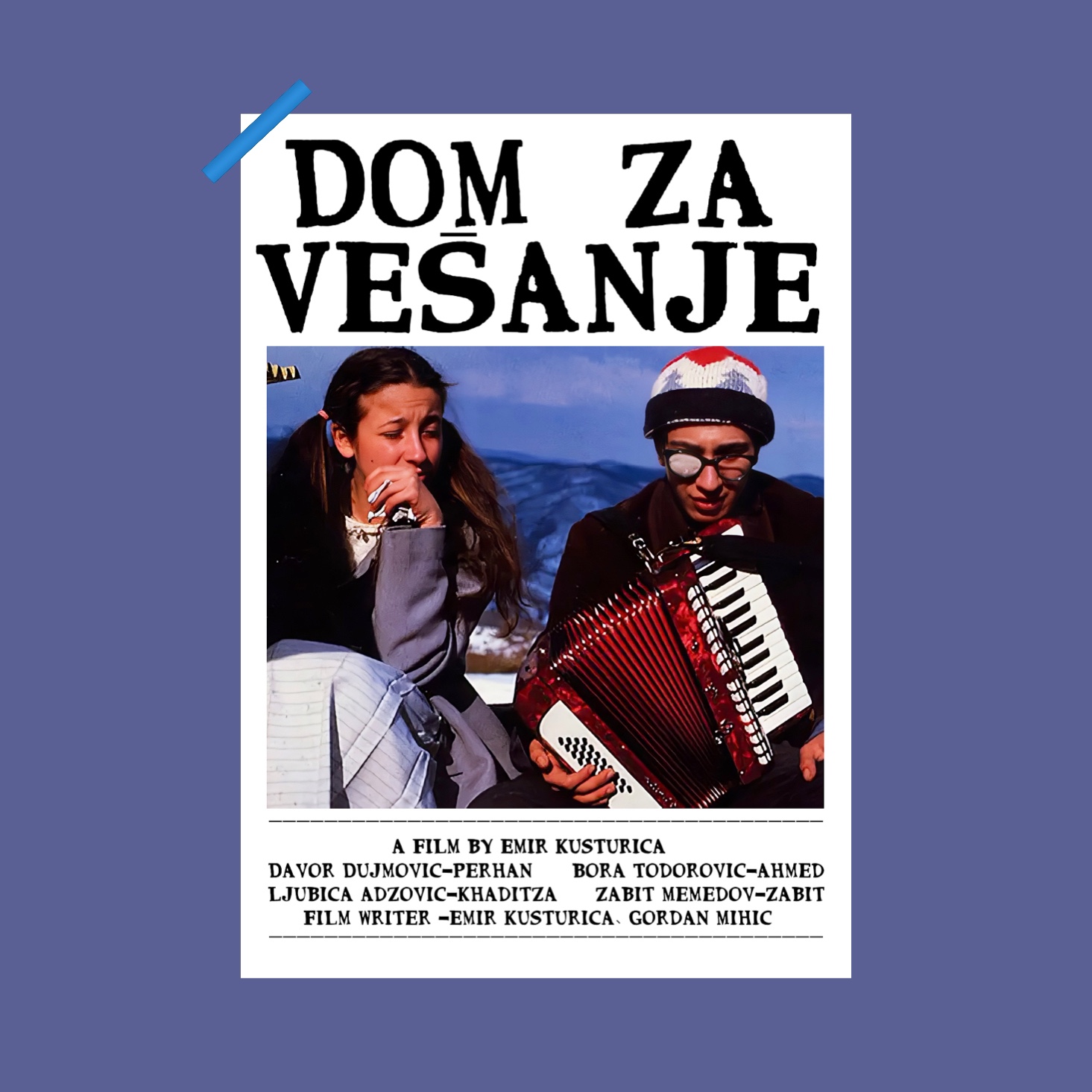 【库斯图里卡电影海报定制】地下流浪者之歌黑猫白猫亚利桑那之梦