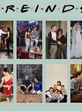 老友记周边卡片friends宿舍卧室墙贴ins桌面装饰画老友记拍照背景