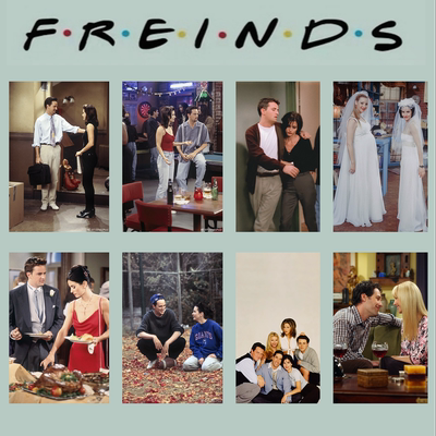 老友记周边卡片宿舍装饰画