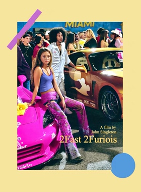 千禧辣妹复古海报00s杂志封面风房间工作室装饰画ins风拍照背景