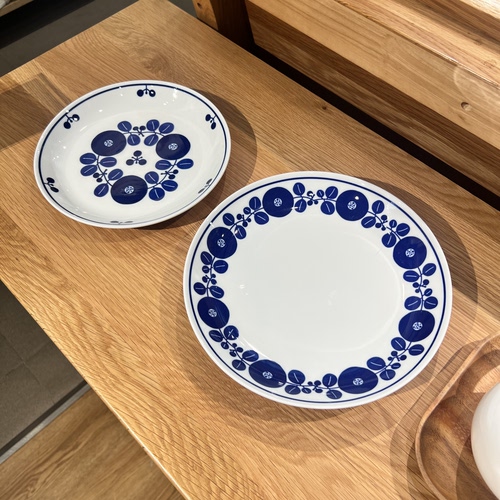 白山风格陶器bloom散花集花高级感餐具大盘中盘早餐盘菜盘有深度