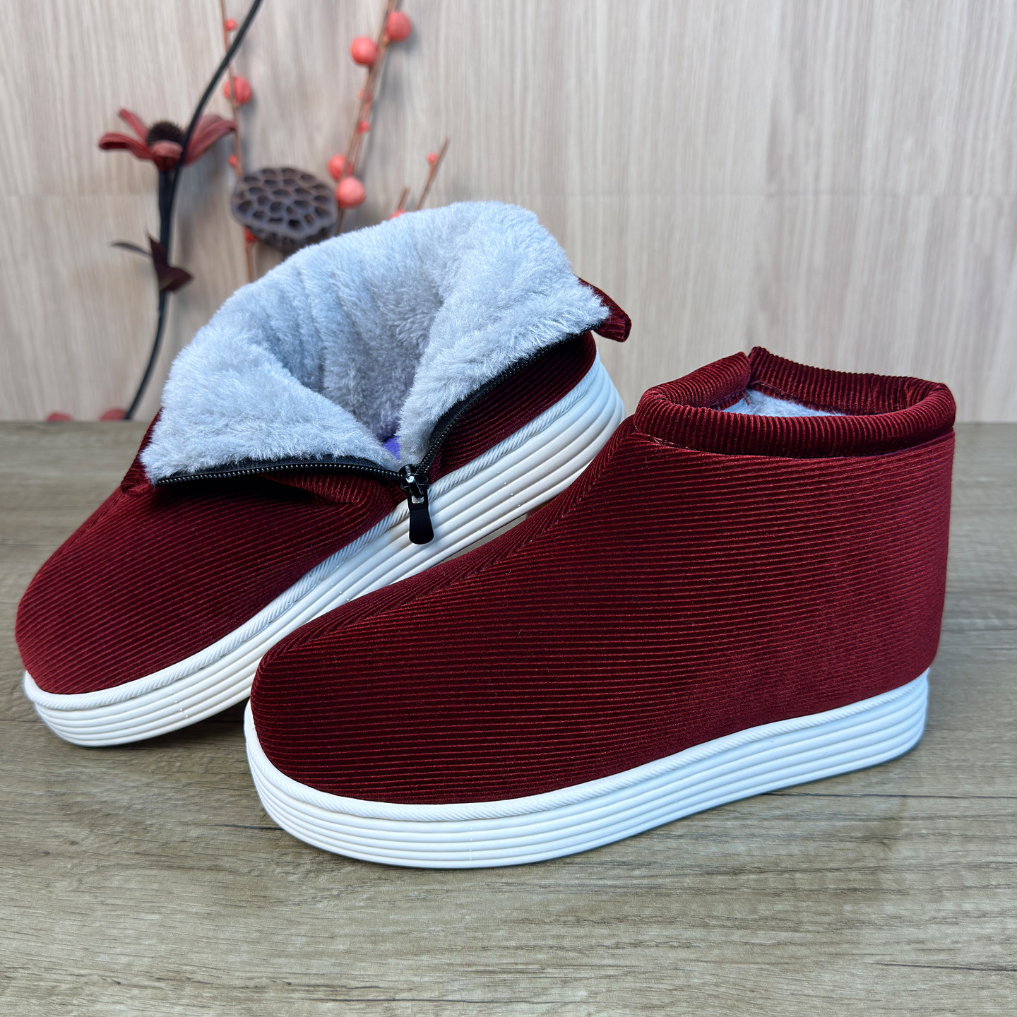 冬季加厚加绒老北京大棉鞋女士保暖鞋中老年老人手工妈妈棉鞋防滑,女鞋,棉鞋,淘宝优惠券,粉丝福利购,淘宝优惠卷