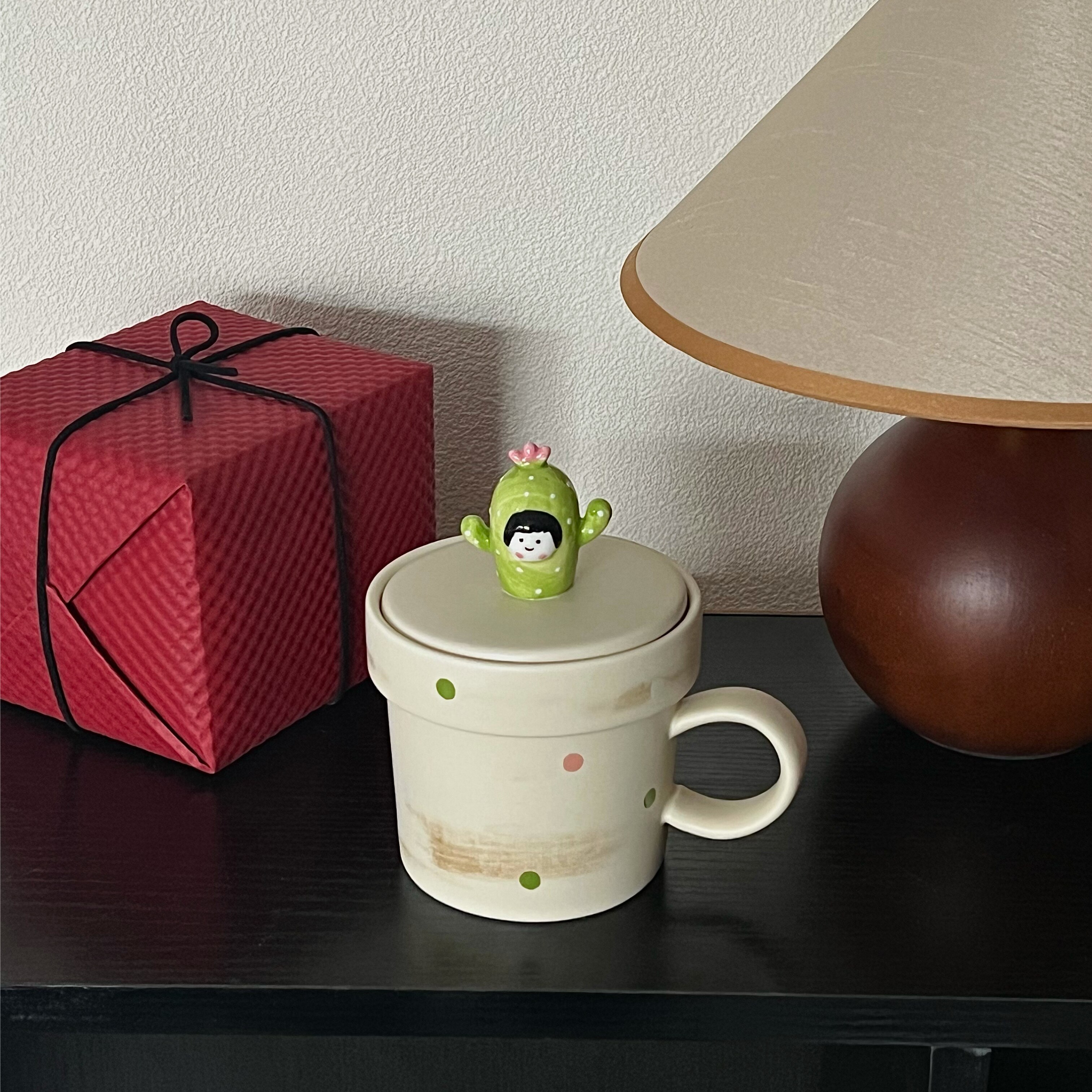 奇奇怪怪的马克杯仙人掌盆栽造型带盖马克杯办公室创意水杯情侣杯